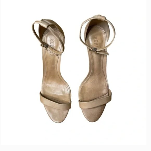 Schutz Cady Lee Sandal Size 8.5 – Sleek Leather Block Heel - Picture 2 of 6